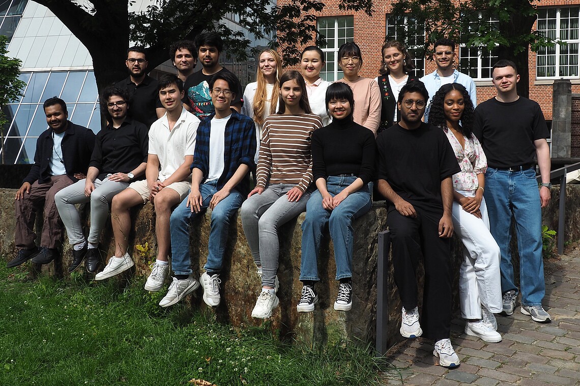 Group of international students