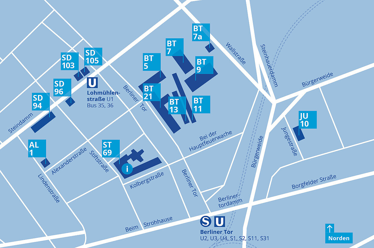 
                Lageplan des Campus Berliner Tor
            