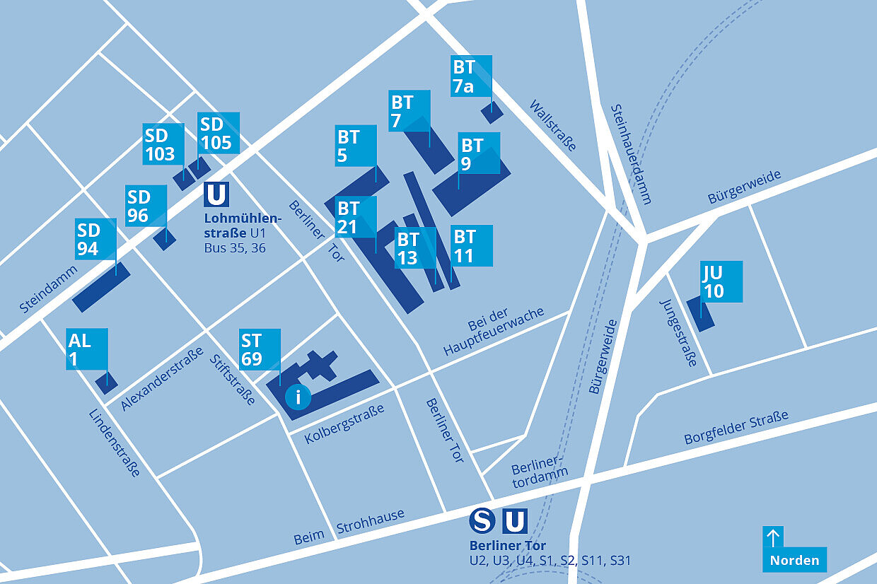 
                Lageplan des Campus Berliner Tor
            