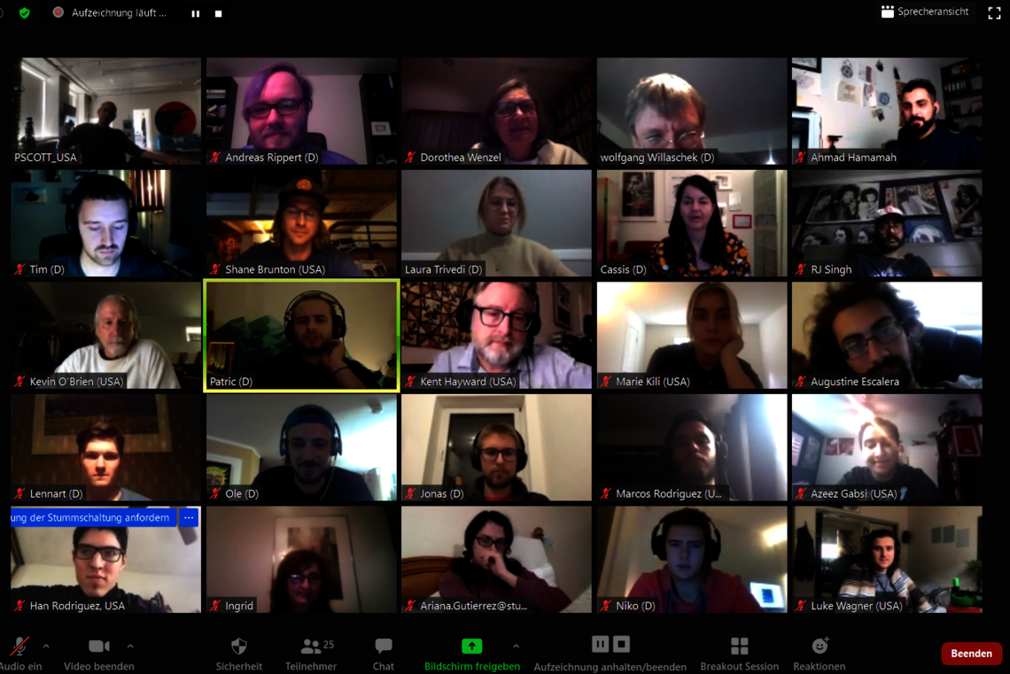 Zoom Call Film workshop 2020