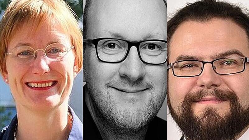 Porträts von Prof. Dr. Heike Neumann, Prof. Dr. Markus Oberthür und Prof. Dr. Boris Tolg
