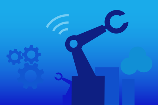 
                Industrie 4.0 Grafik Zukunft mit Elektrotechnik
            