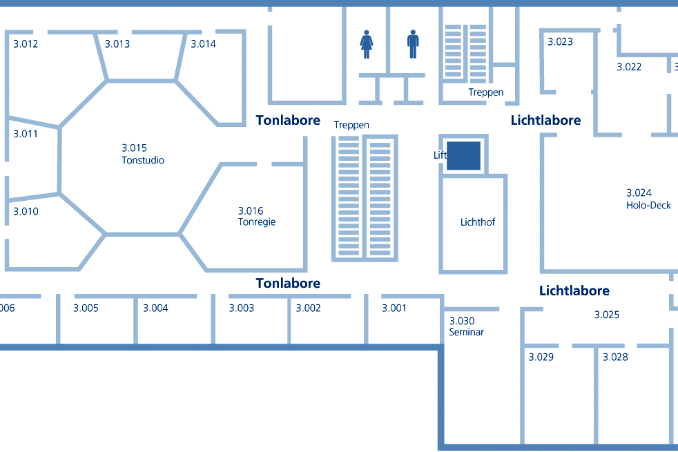 Gebäude B (Neubau) – 3. Obergeschoss