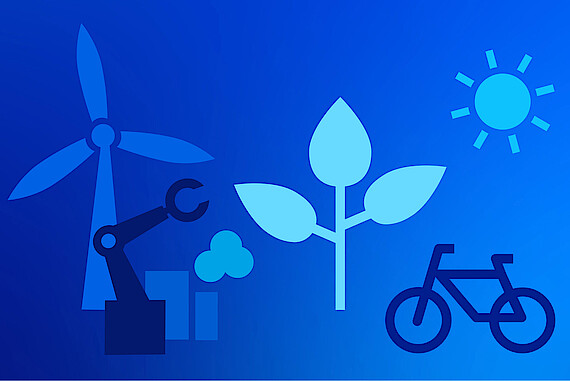 Klimaschutz Grafik Zukunft mit Elektrotechnik
Klimaschutz - Zukunft mit Elektrotechnik