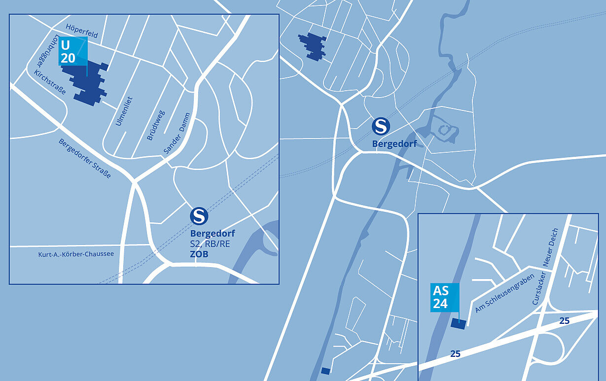
                Lageplan des Campus Bergedorf
            