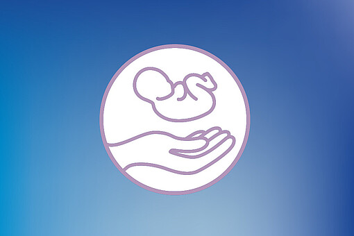 
                Hand im Kreis fängt Baby auf
            