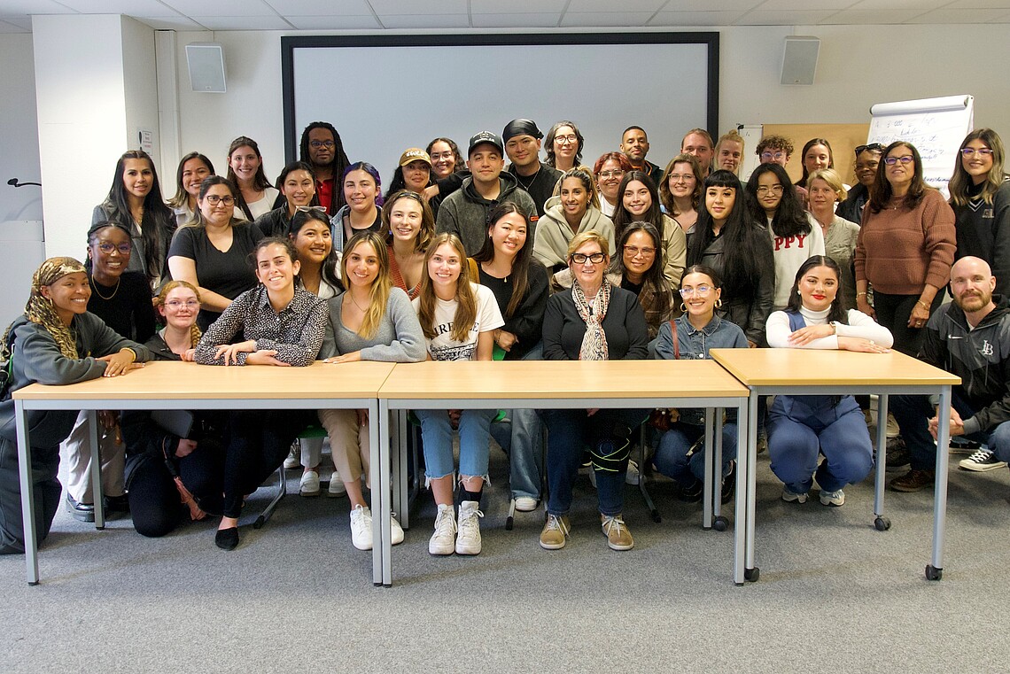 Group of students and professors